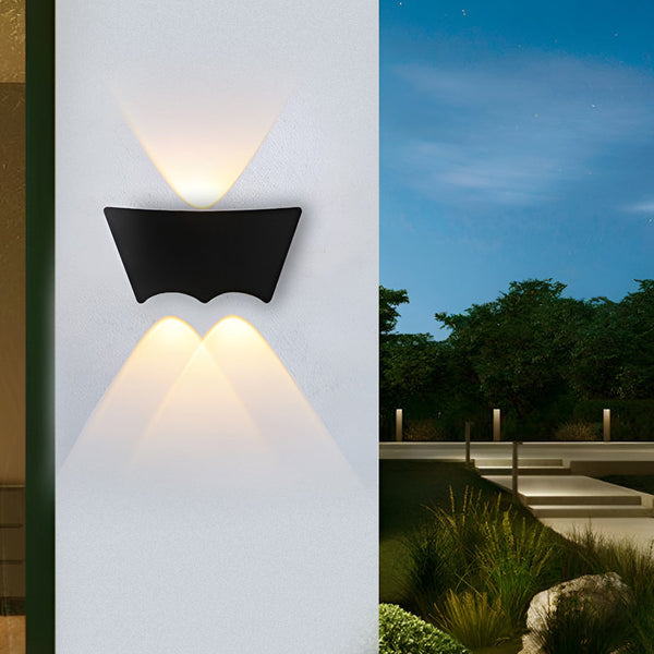 Led Up And Down Lights Waterproof Black Modern Wall Washer Light