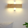 Rotatable Rectangular Wood Led Wall Lamp Ha076016