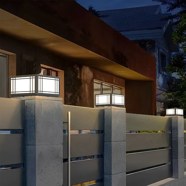 Retro Grilles Solar Fence Post Lights Li002326