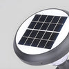 9 Inch High Black Round Led Solar Post Pier Light
