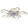 Flower Shaped Three Step Dimming Led Nordic Ceiling Fan Lights