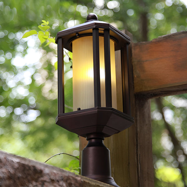 Retro Outdoor Pillar Lamp Ha082052