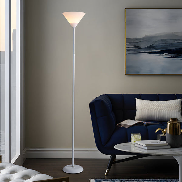 67 Inch Modern Torchiere Uplight Floor Lamp With Adjustable Sidelight