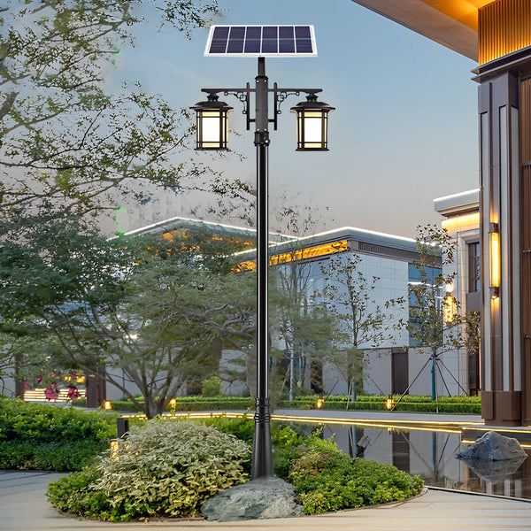 Vintage Led Solar Outdoor Pole Lights Li002166