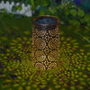 7 3 Inch H Metal Cut Out Solar Outdoor Lantern