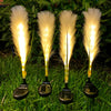 2Pcs Hairy Reed Decor Solar Lawn Lamp Ha080968