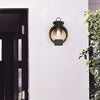 Raindrops Glass 6W Led Edison Lightbulb Black Outdoor Wall Lights