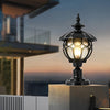 Flower Ball Outdoor Pillar Lamp Ha083712