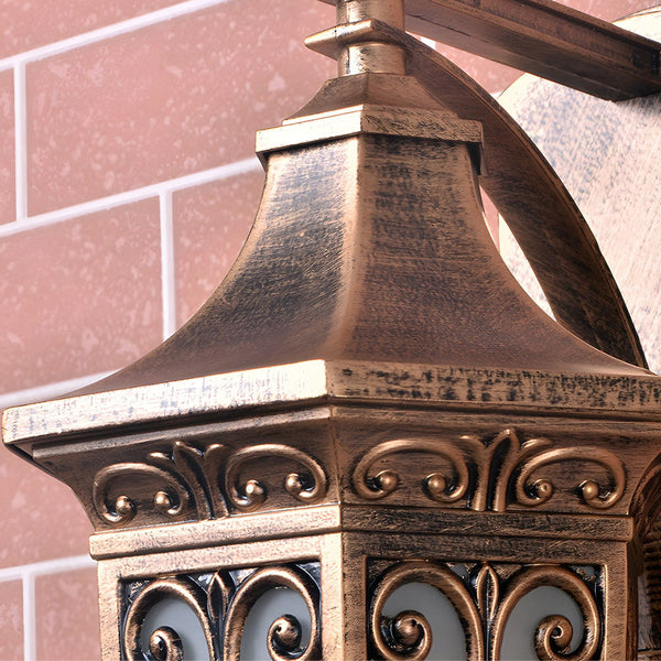 Outdoor Vintage Bronze Wall Light 1 Light Wall Mount Lantern