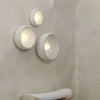 Japanese White Round 1 Light Wall Sconce 3 Sizes