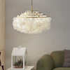 Seashell Discs Chandelier 39 4 Chain Length Pendant Lights