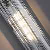Industrial Vintage Flute Iron 1 Light Wall Lamp Chrome