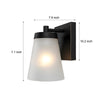 1 Light Glass Waterproof Sensor Outdoor Wall Sconce
