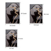 Led Crystal Porcelain Lady Profile Wall Painting