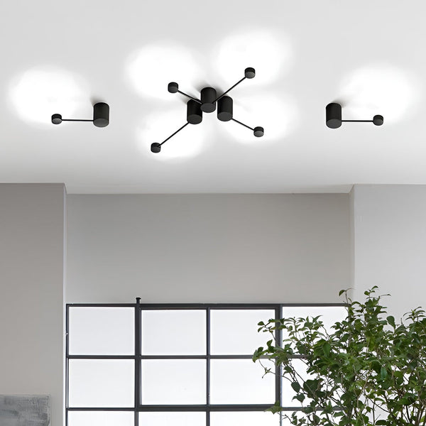 Line Led Black Nordic Wall Art Light