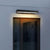 Outdoor Motion Sensor Black Rectangle Wall Light