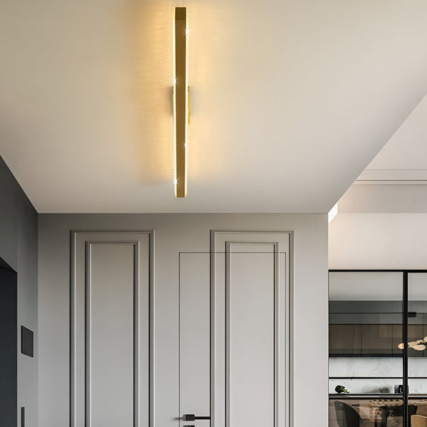 41 Inch Long Linear Acrylic Brilliant Sword Led Wall Sconce
