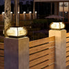 Black Lattice Hardiwred Solar Outdoor Post Pier Mount Light