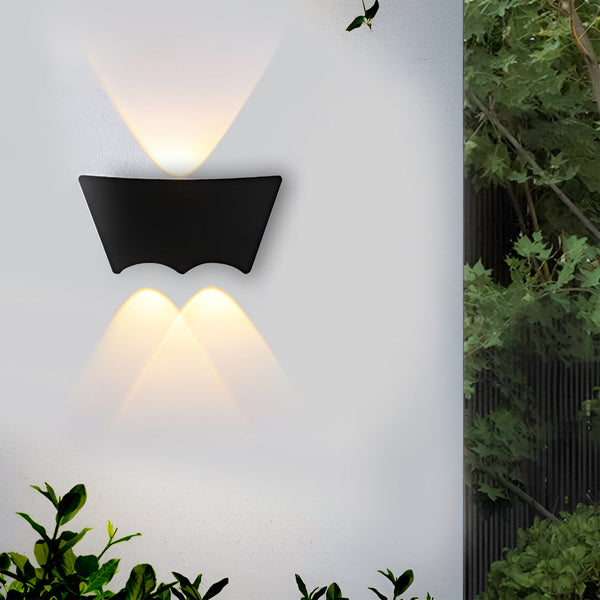 Led Up And Down Lights Waterproof Black Modern Wall Washer Light