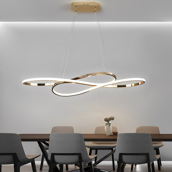 Wavy Double Ceiling Hanging Lamp Li002264