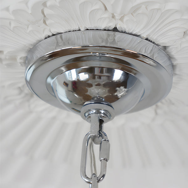 Elegant Pagoda Crystal Chandelier With Led Dimming Elegant Chrome Finish