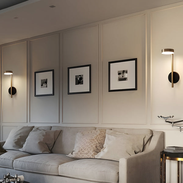 Simple Adjustable Round Led Luxury Aluminum Nordic Wall Light Fixture