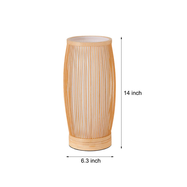 Japanese Lantern Bamboo Led Table Lamp