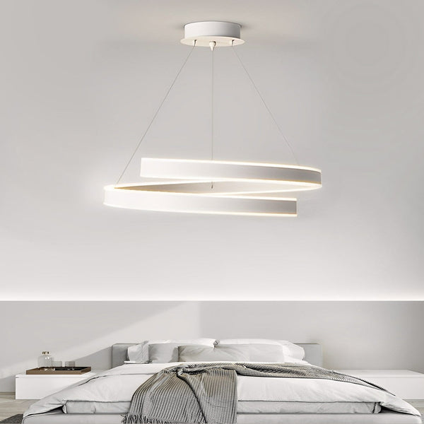 Rotating White Nordic Chandelier Ha083139