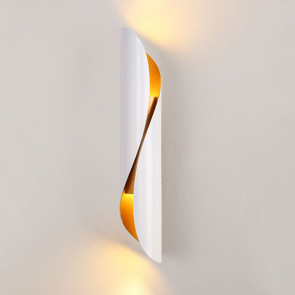Nordic Unique Arc Background Wall Bedside Industrial Style Wall Lamp