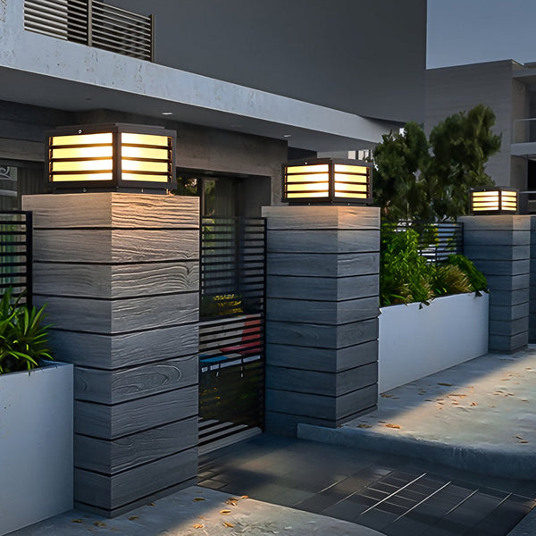 Modern Solar Led Fence Cap Post Lights For Pretty Fence Post Lighting