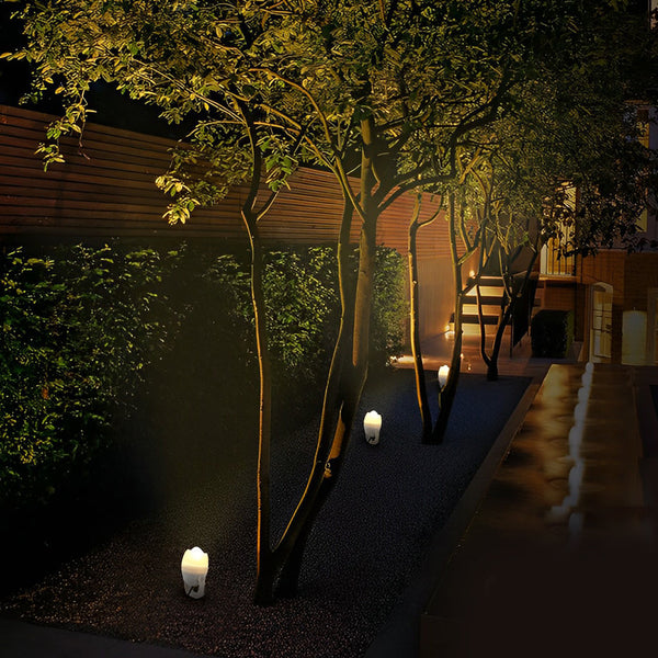 Eggshell Gradient Outdoor Spotlights Ha085452