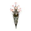 Bouquet Flowers Leaves White Light Pastoral American Style Wall Lamp