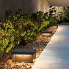 Square Led Hardwired Solar Outdoor Pier Mount Lantern Post Light Black