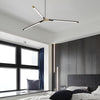 3 8 Light Led Dimmable Linear Sputnik Chandelier For Living Room