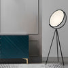 Black Metal And Rotating Led Tripod Floor Lamp