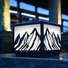Mountain Scenery Solar Fence Post Lights Ha080149