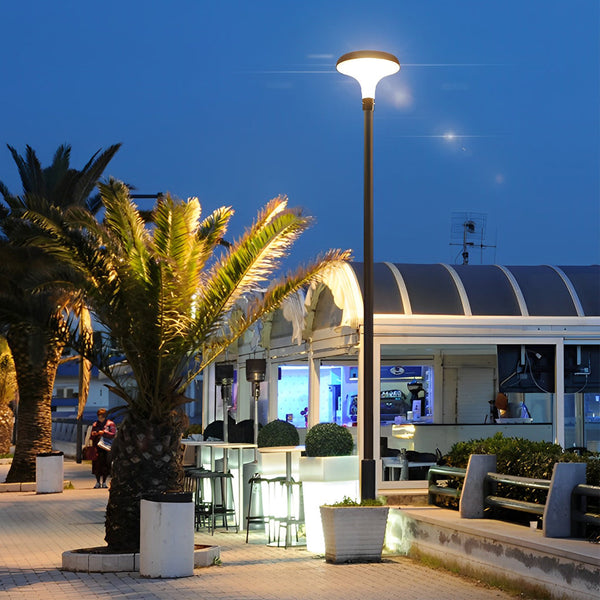 Round Solar Lamp Post Ha092026