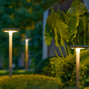 Modern Round Dual Motion Sensor Led Solar Garden Post Lights