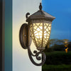 Retro Pattern Solar Powered Wall Lamp Ha080219