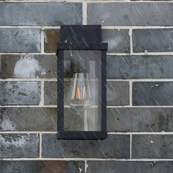 Rectangular Glass Outdoor Wall Lamp Li002063