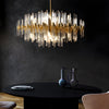 Creative Personalized Glass Tubes Copper Post Modern Chandelier Light