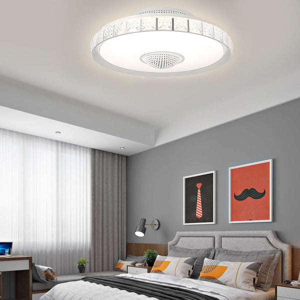 19 69 Bladeless Led Indoor Smart Ceiling Fan With Light And Remote Control