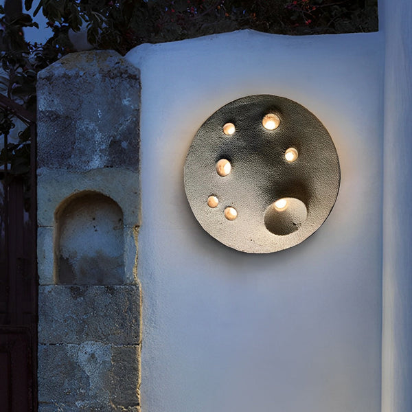 Round Led Outdoor Wall Lamp Ha076075