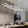 Long Lines Led Dimmable Chandelier Dining Room Light Fixtures