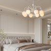 Tulips Flowers Led Milky White Chandelier Li002603