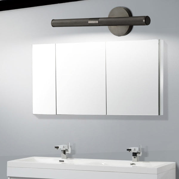 Modern Knurled Texture Led Bathroom Vanity Light Swiveling Head