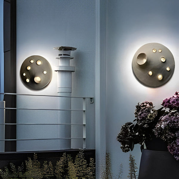 Round Led Outdoor Wall Lamp Ha076075