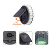 Round 9 Led Solar Petal Wall Light 3 Mode With Remote Outdoor Wall Sconce Lamp Waterproof Wall Mount Lighting