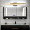 Modern 2 Light Linear Led Wall Lamp With 3 Step Dimming Black Gold Wall Sconce