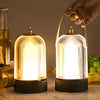 Ribbed Glass Table Lamp Lantern Ambient Led Beside Nights